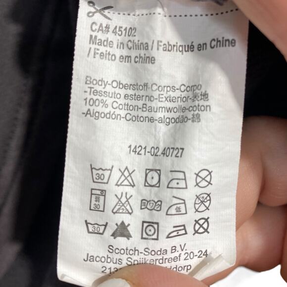 Maison Scotch Nomade from Scotch & Soda gray embroidered eyelet top XS - Picture 7 of 9